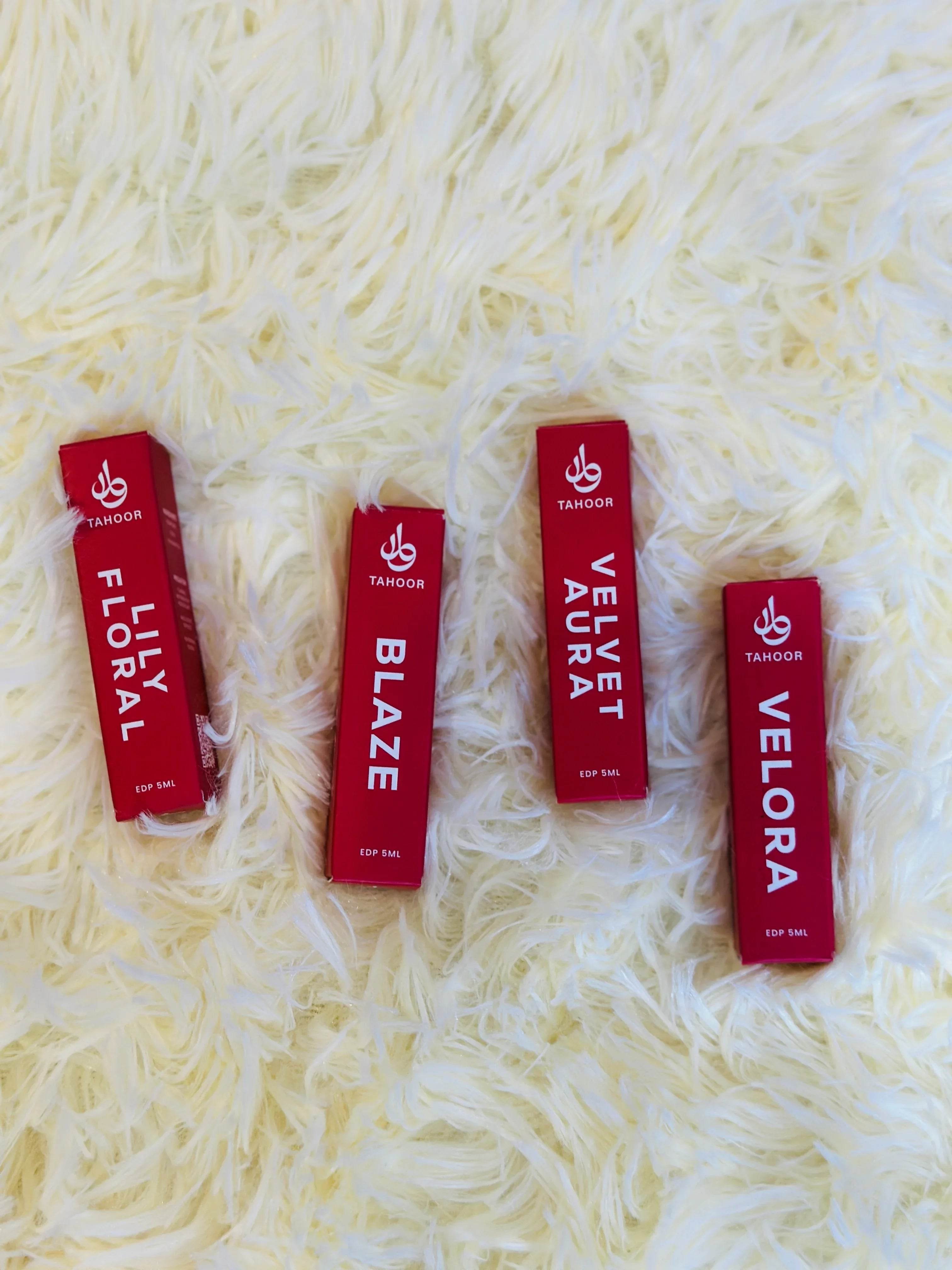 4 (5ML) Pocket Size Perfumes - Tahoor Fragrance