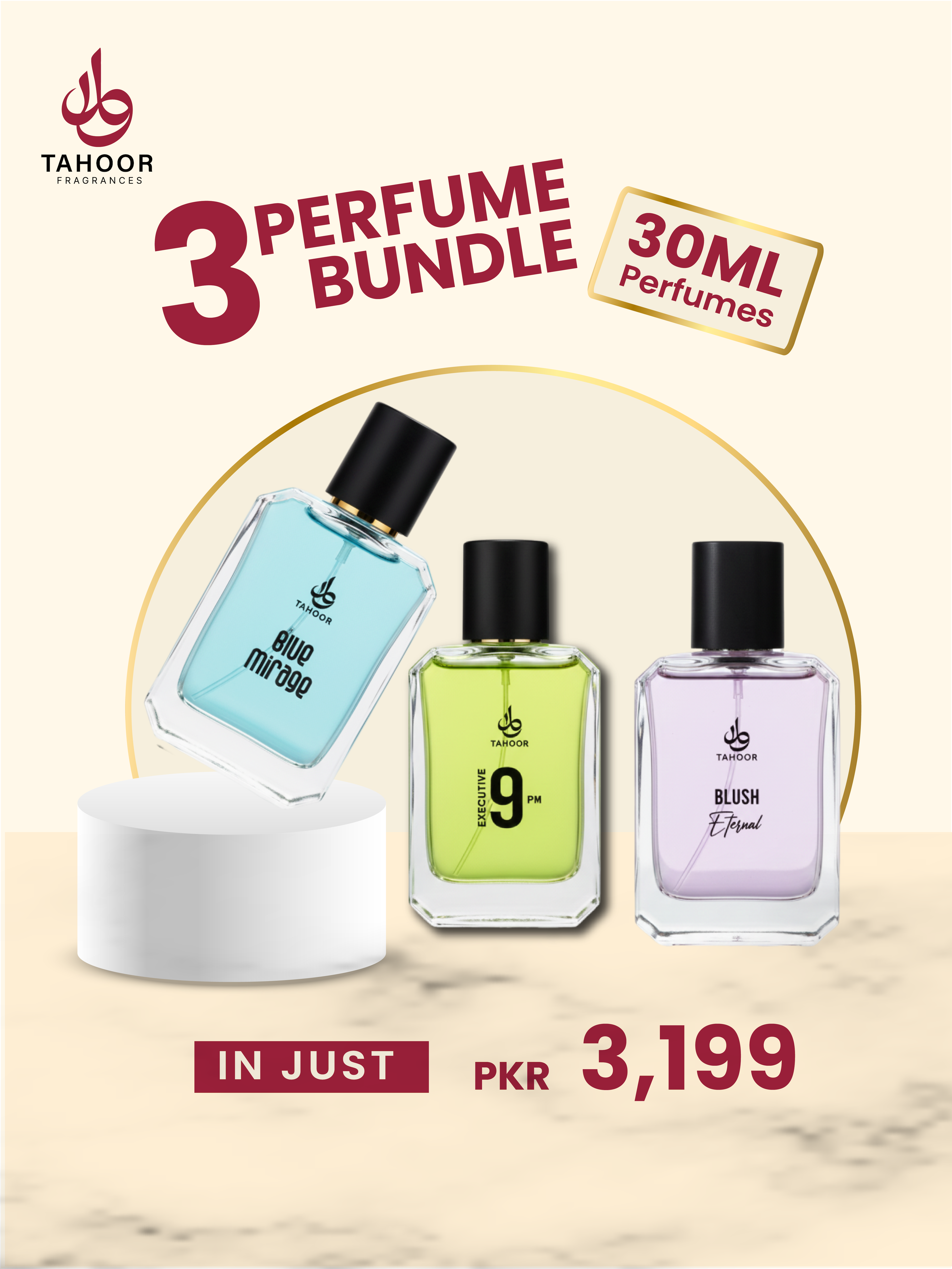 3 PERFUME BUNDLE x 30ML